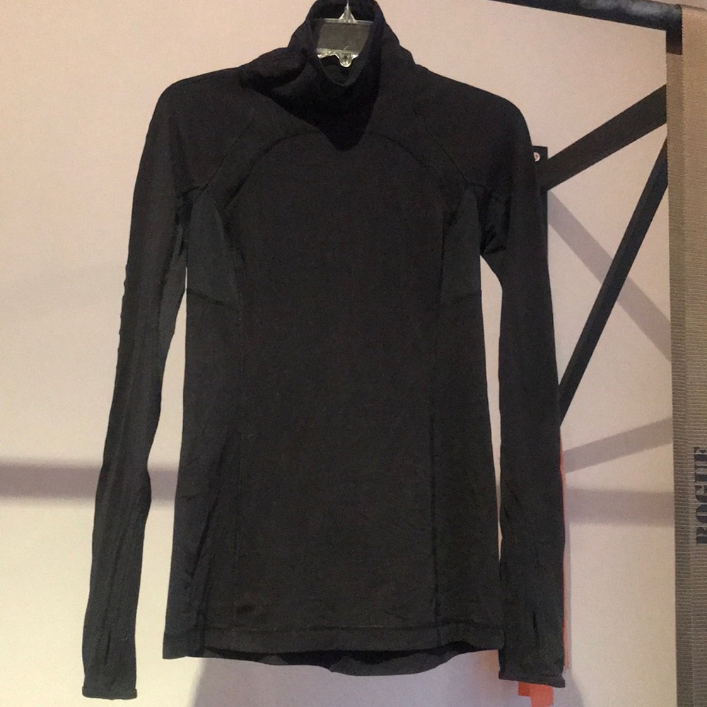 Black lululemon mock turtleneck